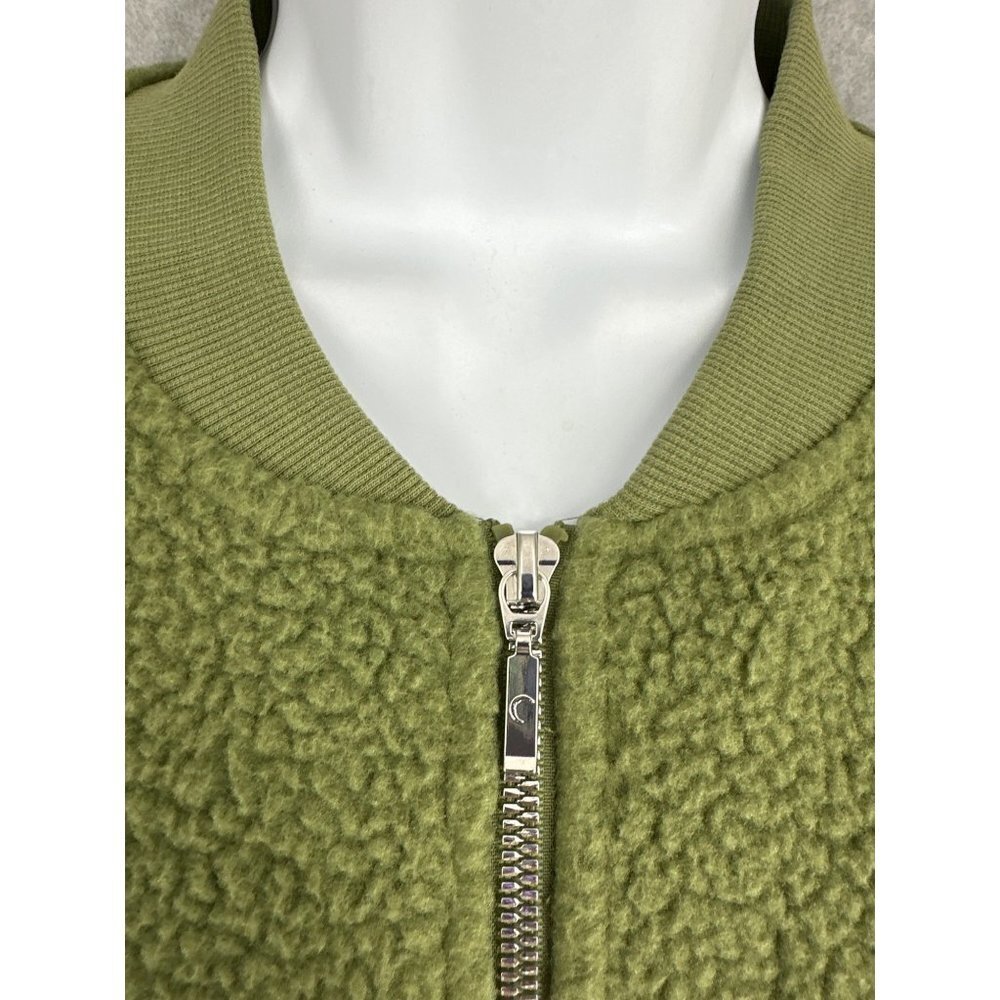 ZYIA Active Women’s Olive Flying V Full Zip Fleece Jacket Size M - Picture 4 of 10